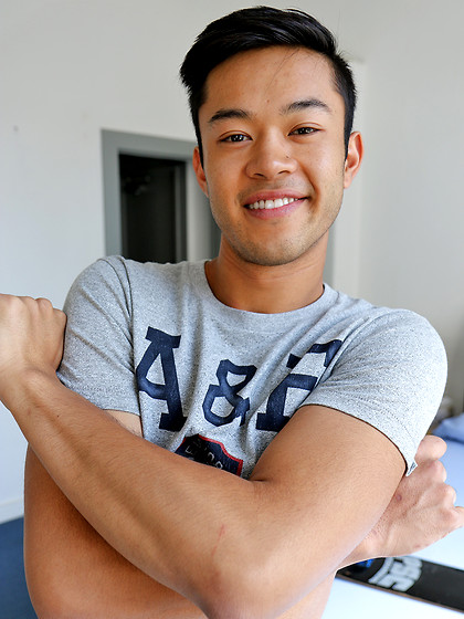 Check out my new mate - 21 year old Alex Sanchez naked for the first time