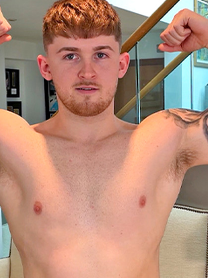 Young Straight Footballer Shows off his Fit Body & Wanks his Uncut Cock & Cums!