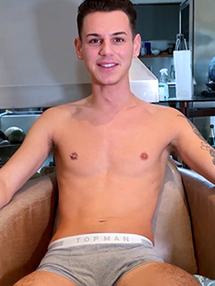 Young Stunning Teen Wanks his Huge Hard Uncut Cock & Shoots Cum all over himself!