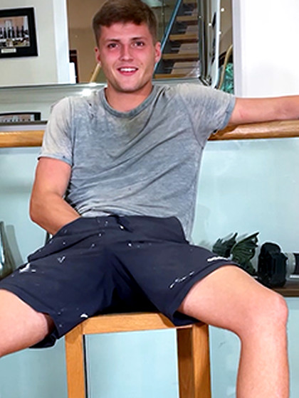 Young Fit Hunk Breaks the Site's Record & Wanks His Hard Uncut Cock & Cums Six Times in a Row!